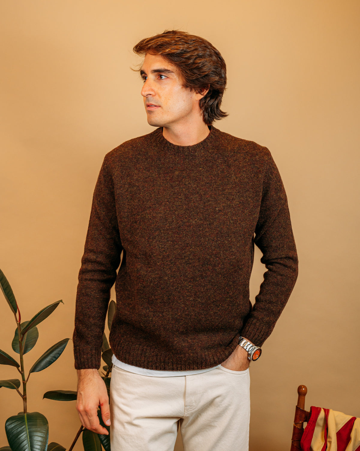 Maglia Shetland Moro 58001 002220 Gaffi 