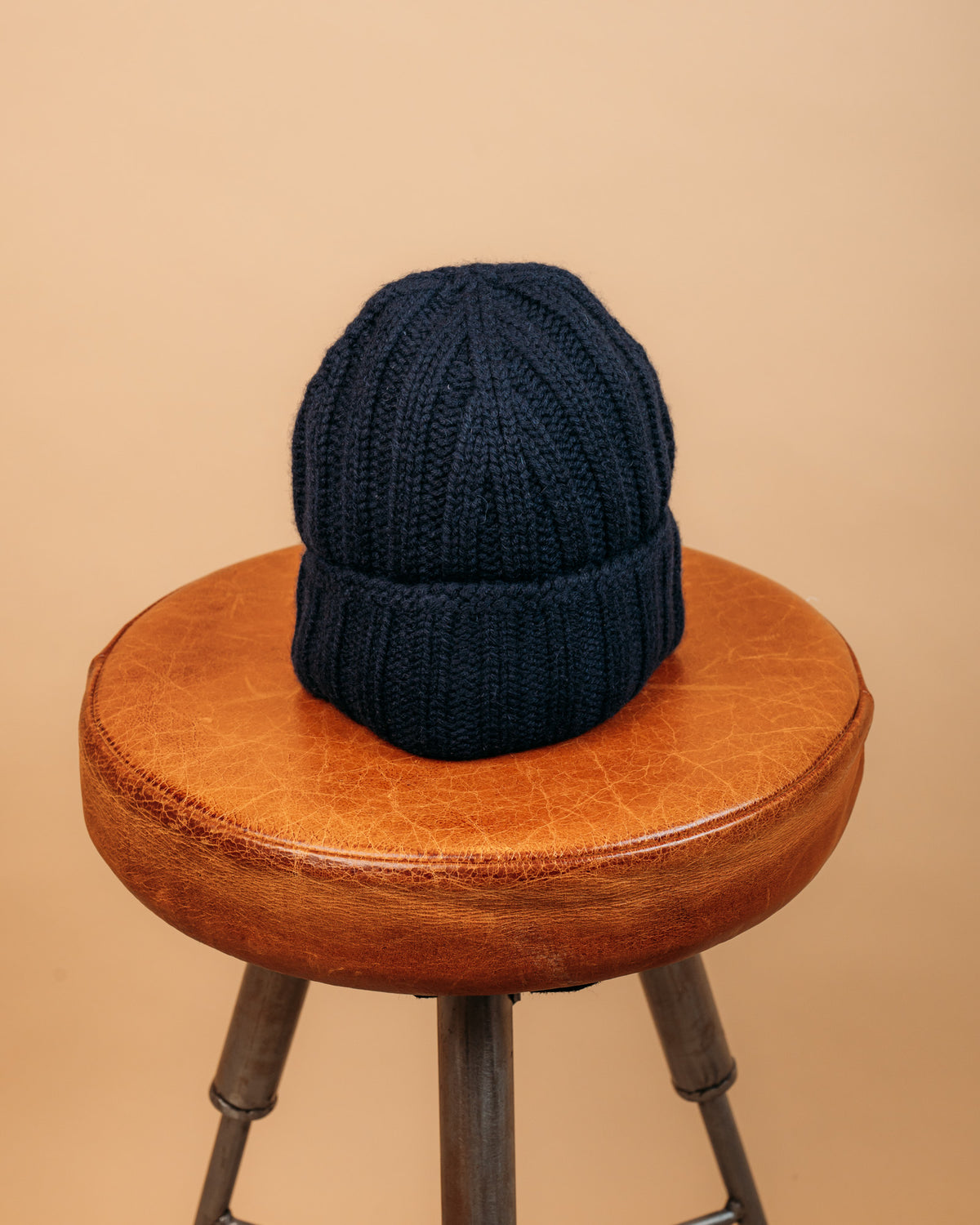 Beanie Cashmere Navy BEANIE NA Gaffi 