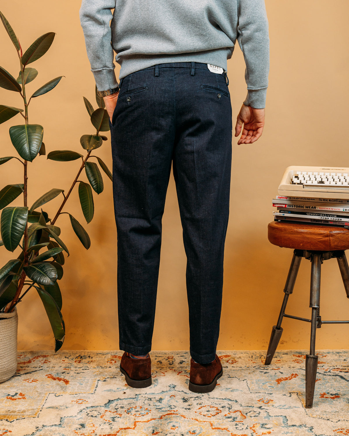 Pantaloni Tirana Blu Denim GATIR9175W340 112 Gaffi 
