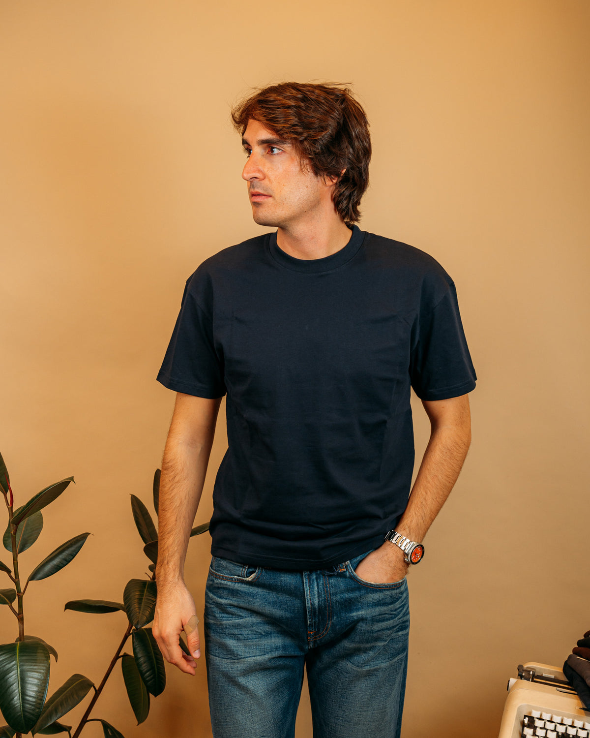T-shirt Manica Corta Blu TF001M/C BL Gaffi 