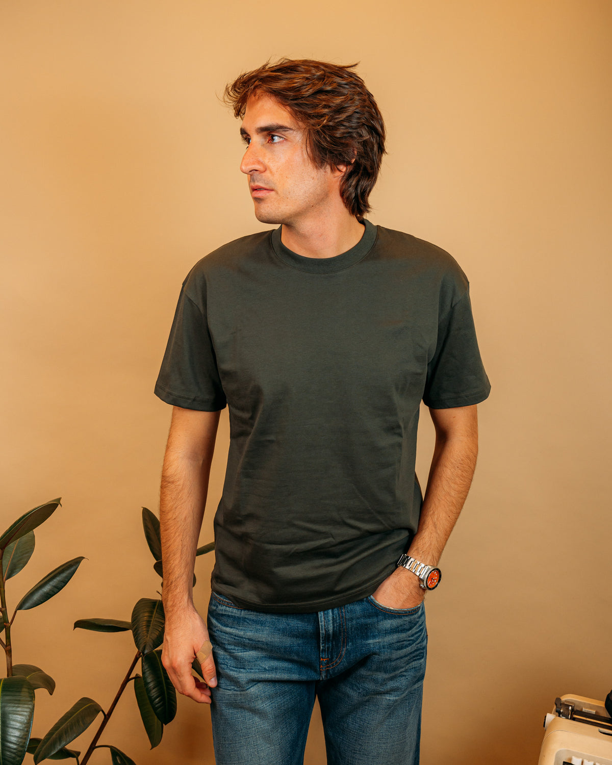 T-shirt 210gr Militare TF001M/C MI Gaffi 
