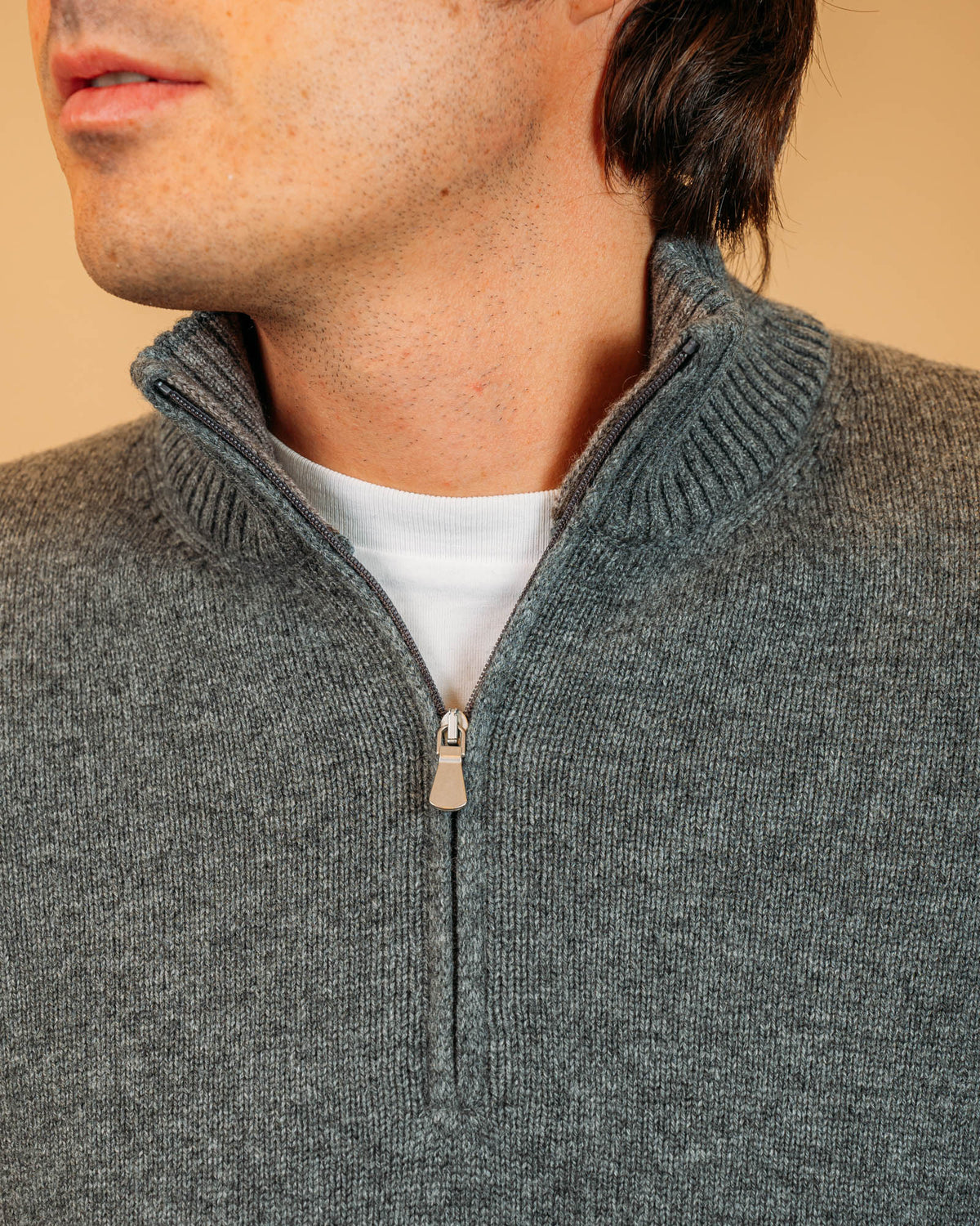 Lupetto Mezza Zip Antracite 23125 072 Gran Sasso 