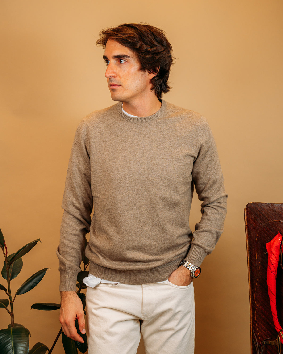 Maglia Cashmere Beige 55167 030 Gran Sasso 