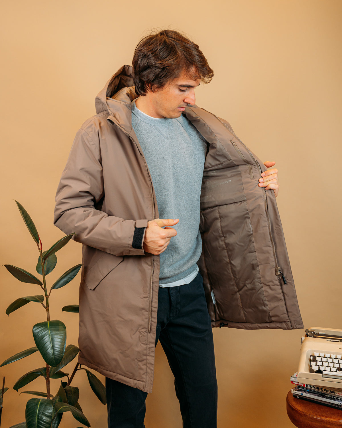 Cappotto Padded Dusty Oak 101057 DO H20 