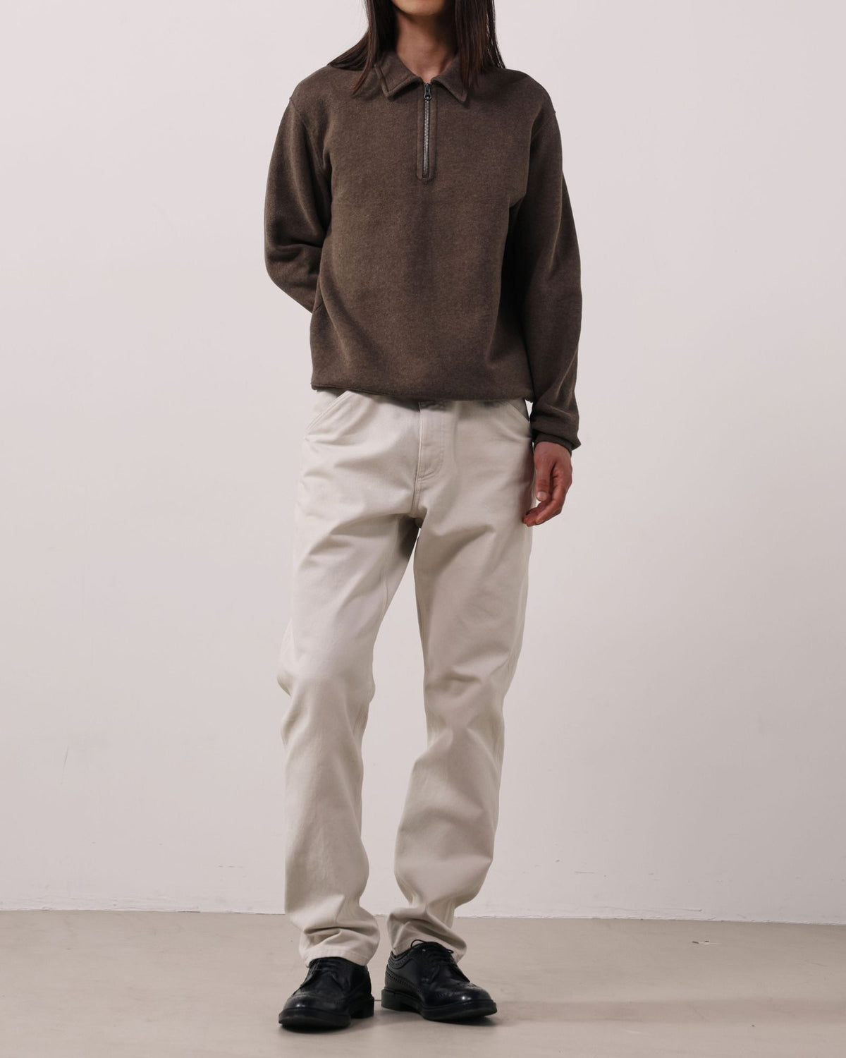 Maglia Polo Zipper Brown BG81306 03 Hartford 
