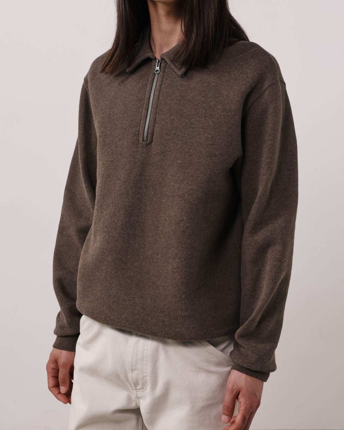 Maglia Polo Zipper Brown BG81306 03 Hartford 