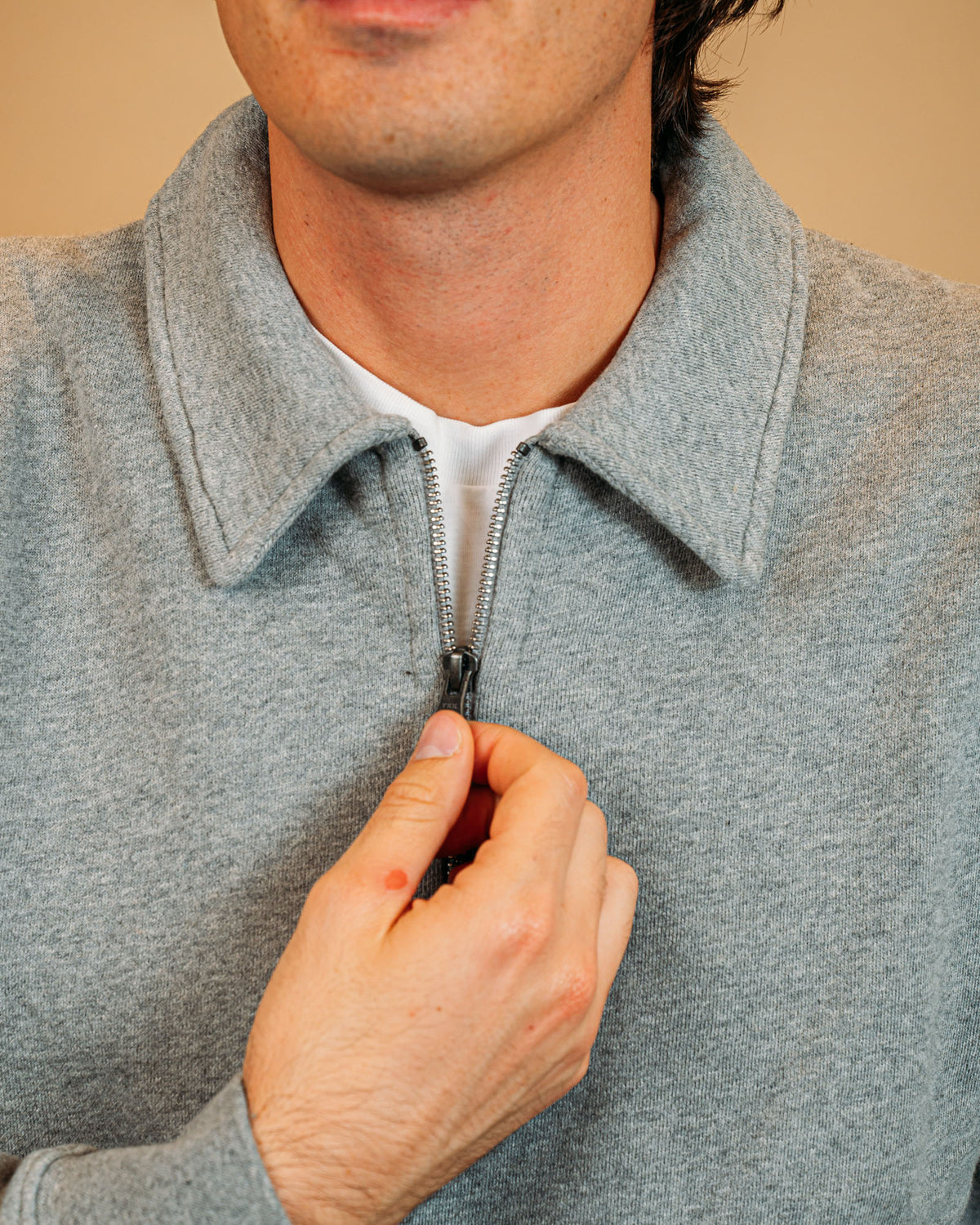 Polo Zipper Grey BG81306 06 Hartford 