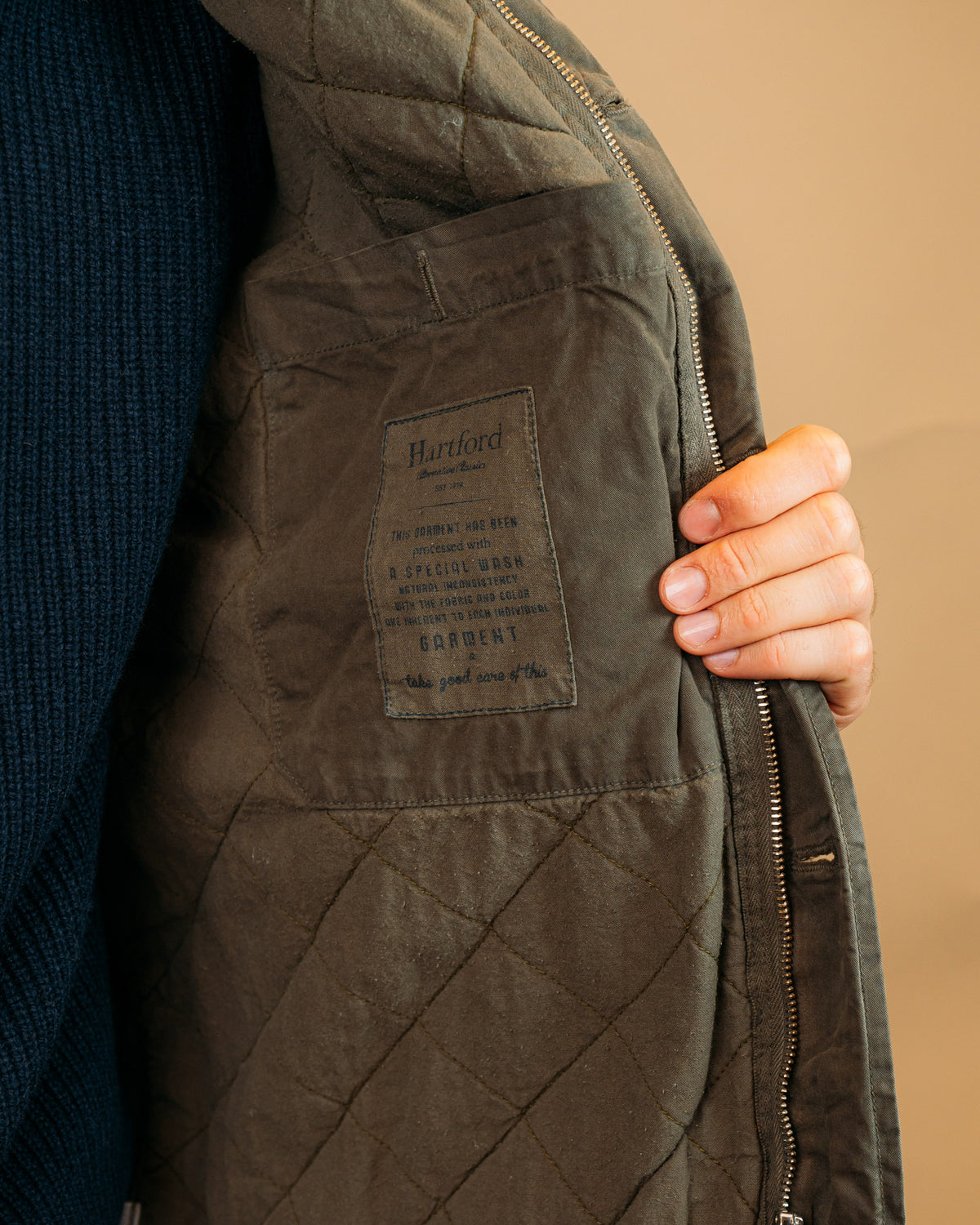 Giacca Jonah Dark Olive BGE7120 03 Hartford 