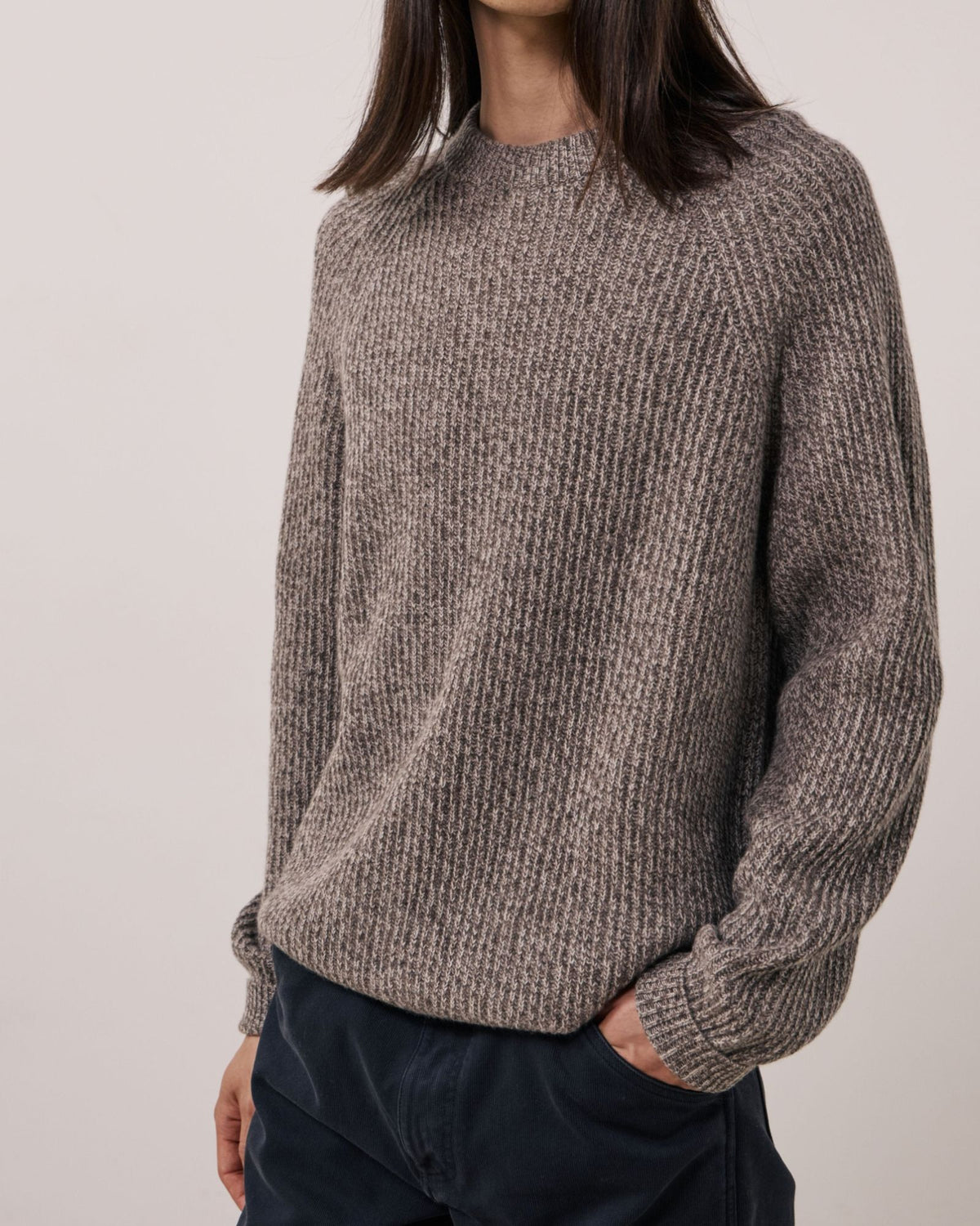 Pullover Marl Mushroom BGS2317 02 Hartford 