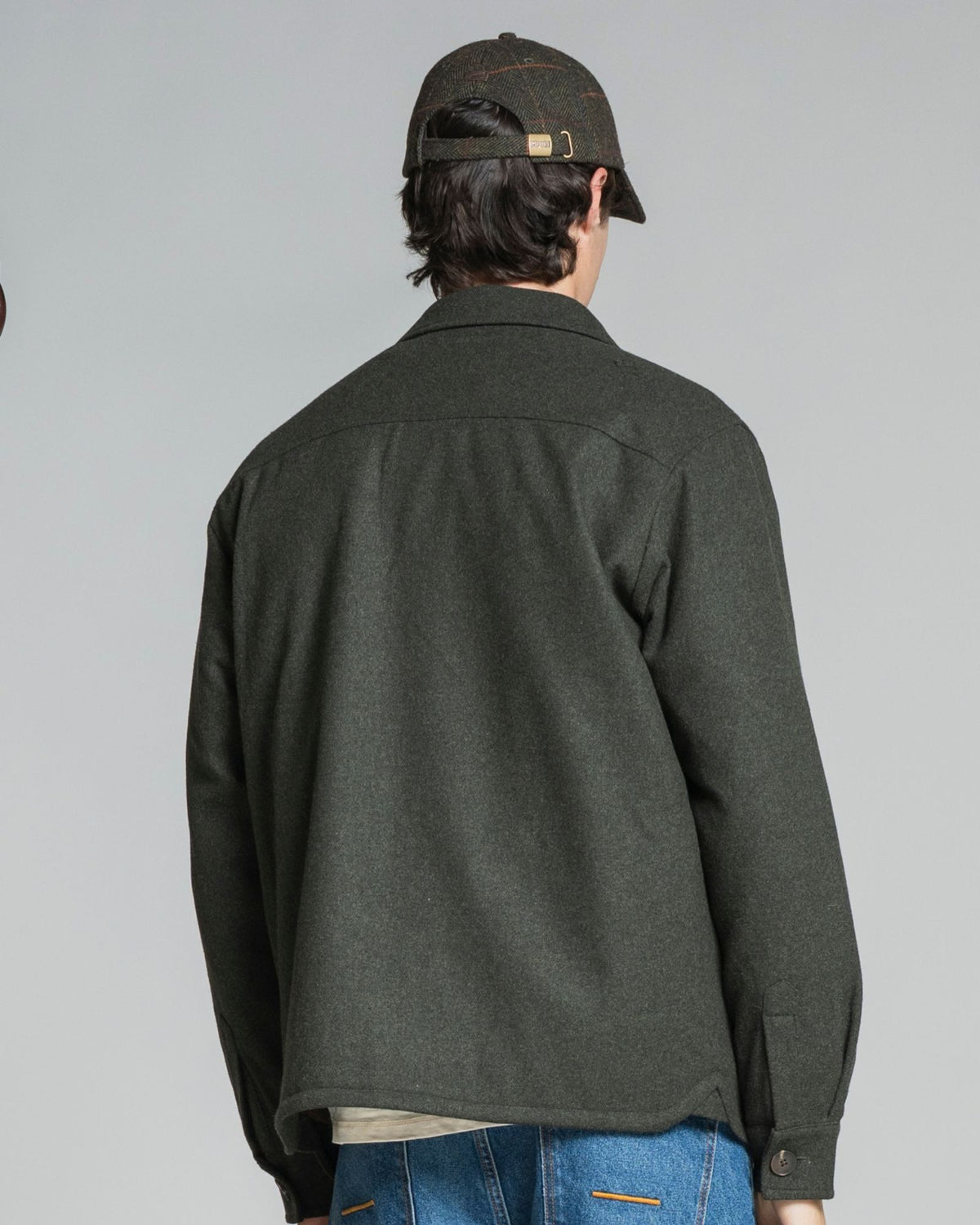 Giacca Overshirt Derek Militare Green DEREK MWOC03 Impure 