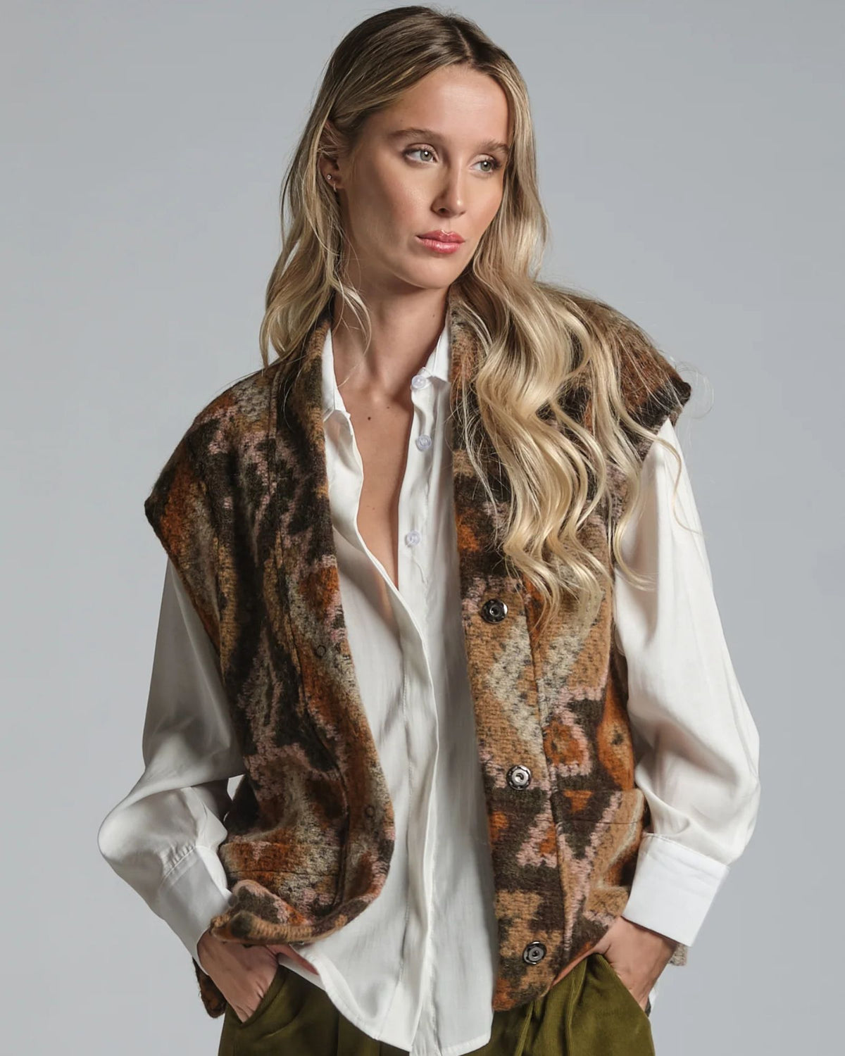 Gilet Ivette Multicolore IVETTEWO3 MWO130 Impure 