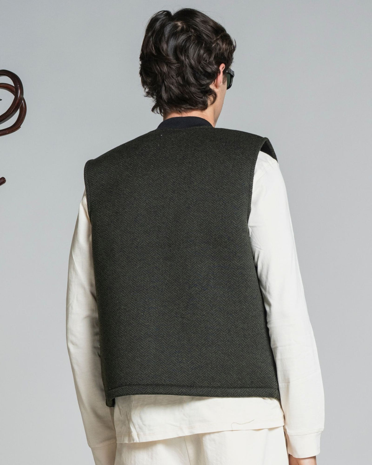 Gilet Terry Herringbone Militare Green TERRY104 MWBC03 Impure 