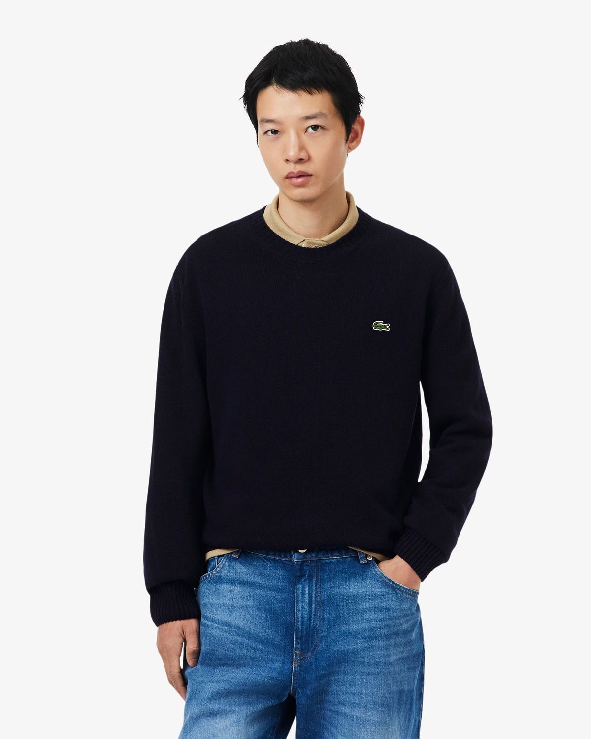 Maglione Lana Blu Navy AH2916 166 Lacoste 