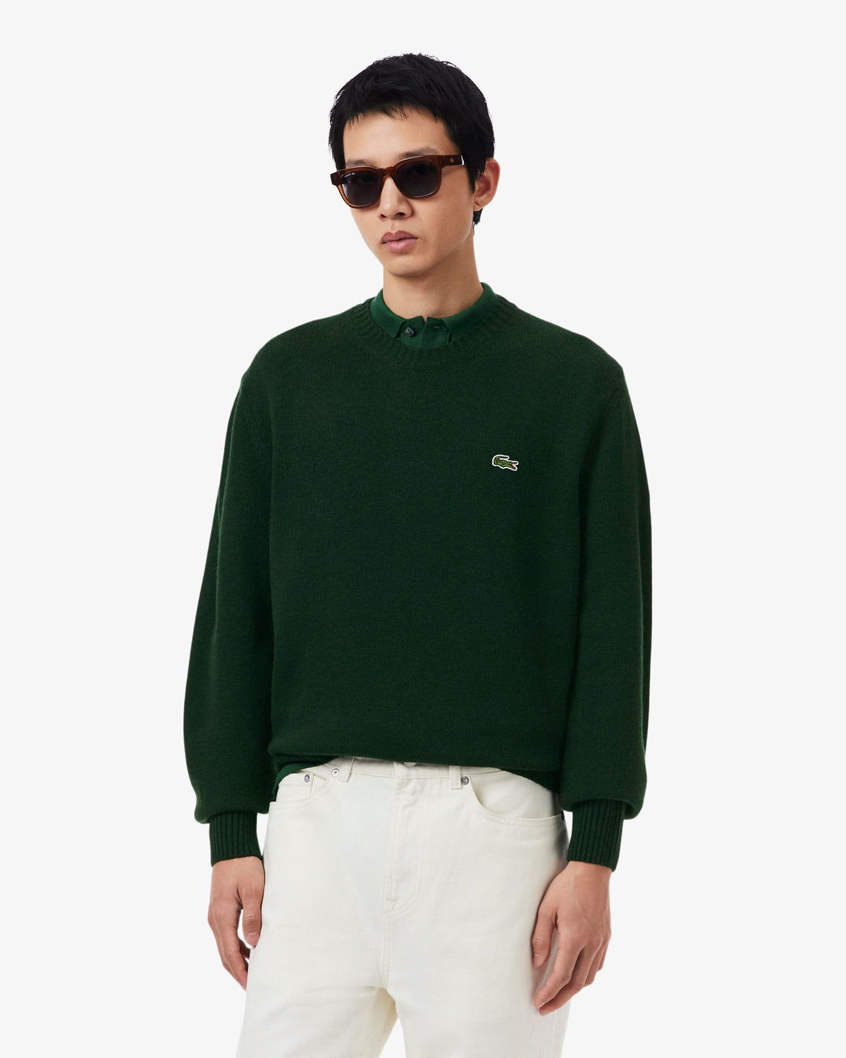 Maglione Lana Verde Sinople AH2916 YZP Lacoste 