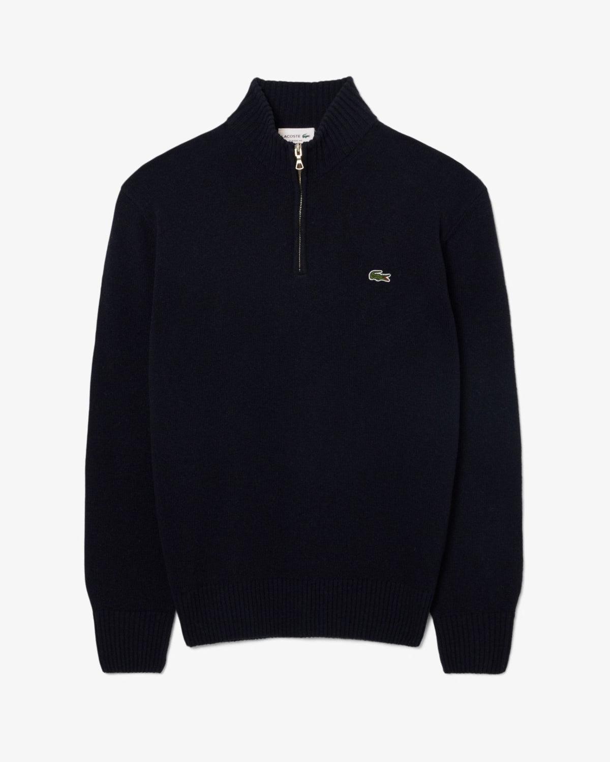 Maglione Lana Zip Blu Navy AH3052 166 Lacoste 