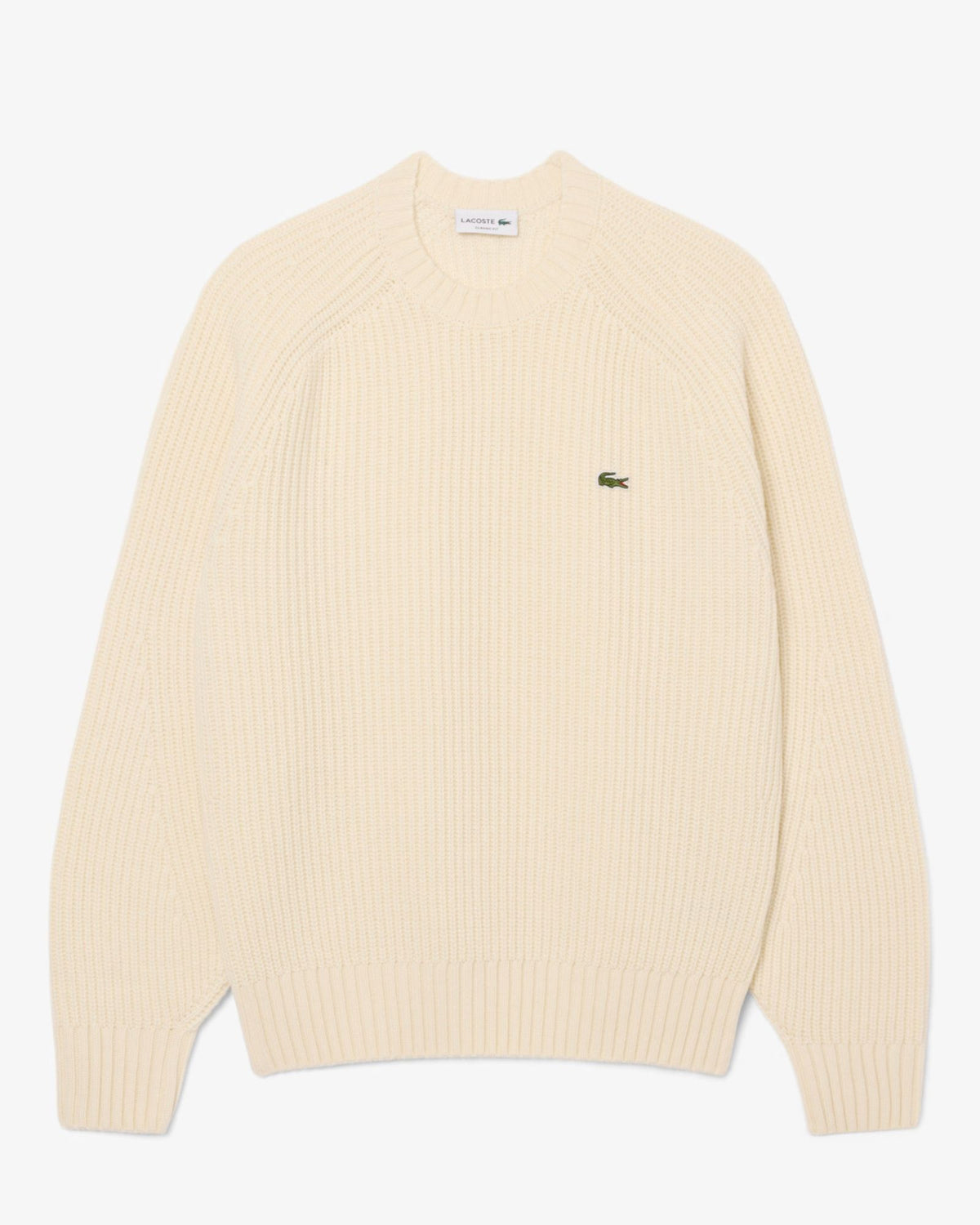 Maglione Lana Girocollo Bianco AH3142 XFJ Lacoste 