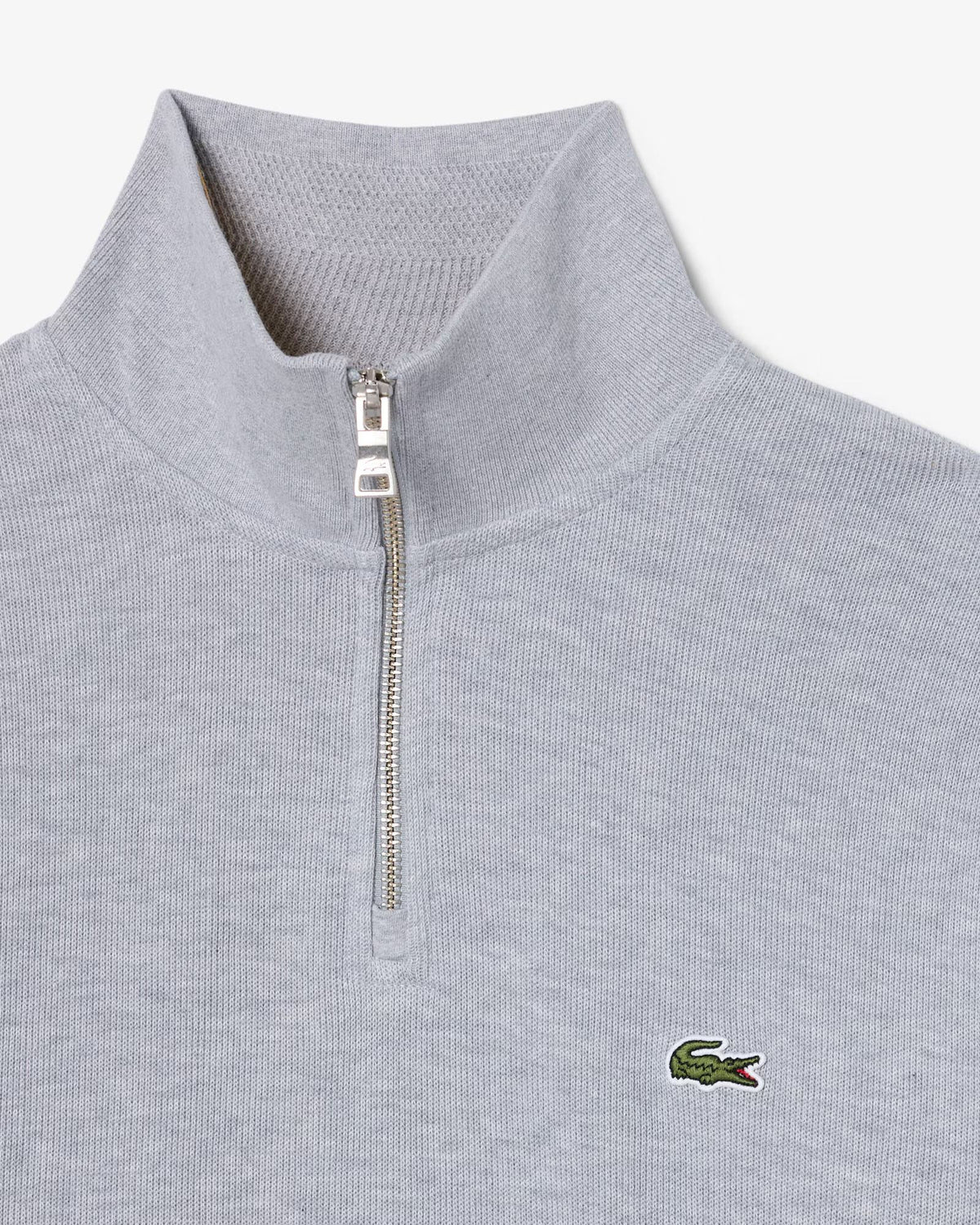 Felpa Interlock Grigio Chine SH1927 CCA Lacoste 