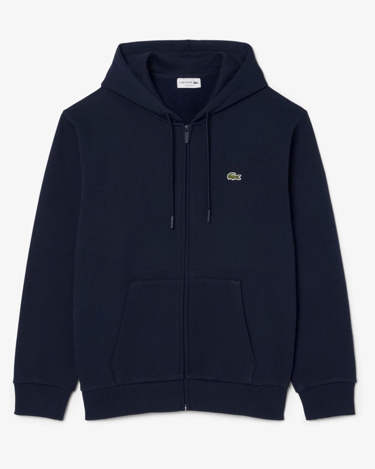 Felpa Cappuccio Zip Blu Navy SH8864 166 Lacoste 