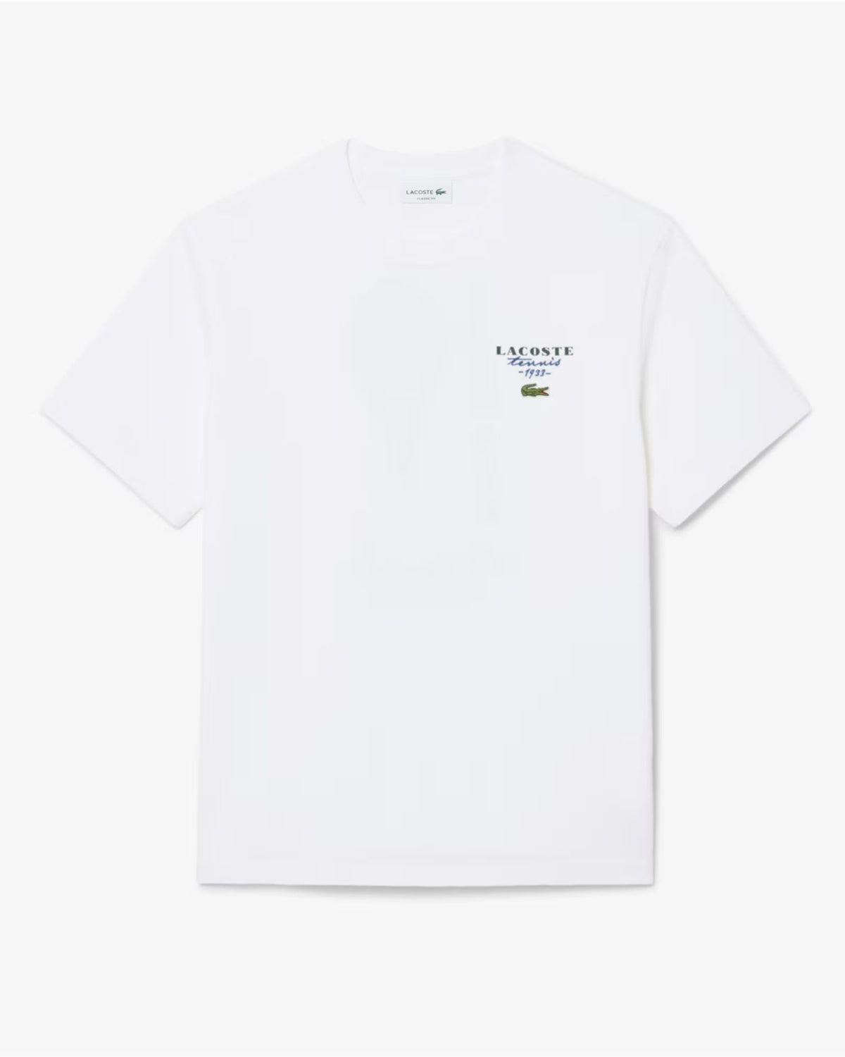 T-shirts Ricamo Tennis Bianco TH2430 001 Lacoste 