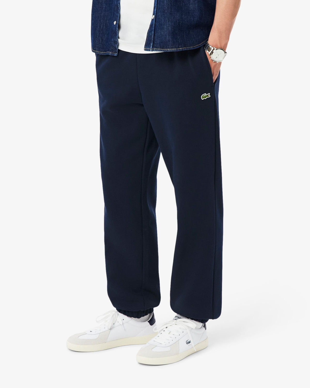 Pantaloni Tuta Blu Navy XH9207 166 Lacoste 