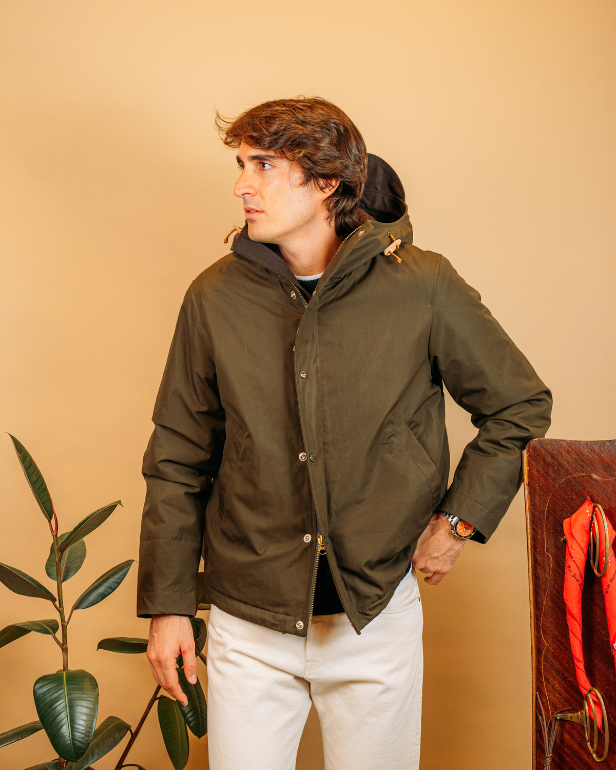 Lined Shelter Military Green 7095AV MILGRE Manifattura Ceccarelli 