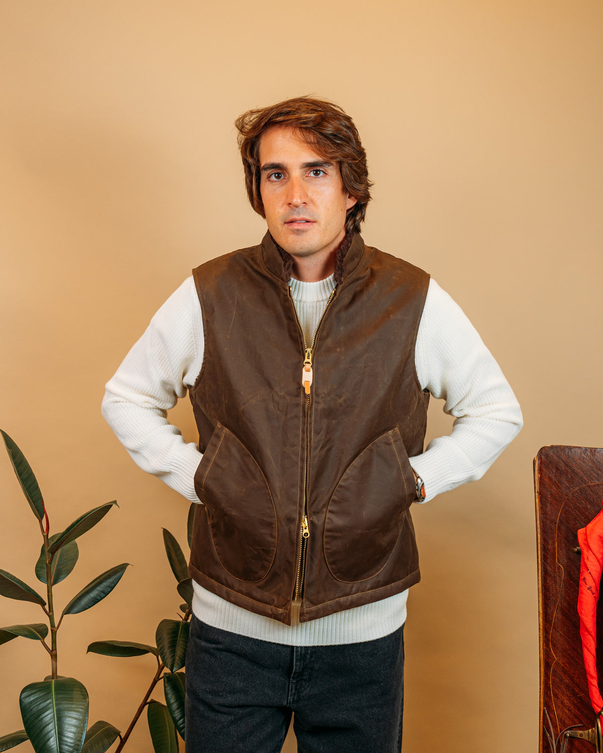 Gilet Mountain Dark Tan 7916WX DATA Manifattura Ceccarelli 