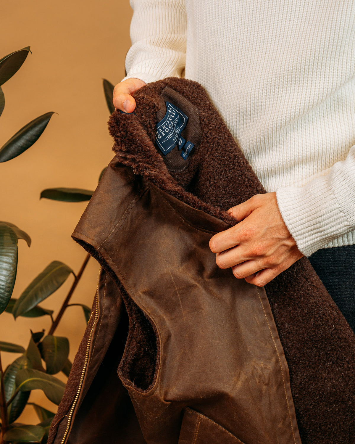 Gilet Mountain Dark Tan 7916WX DATA Manifattura Ceccarelli 