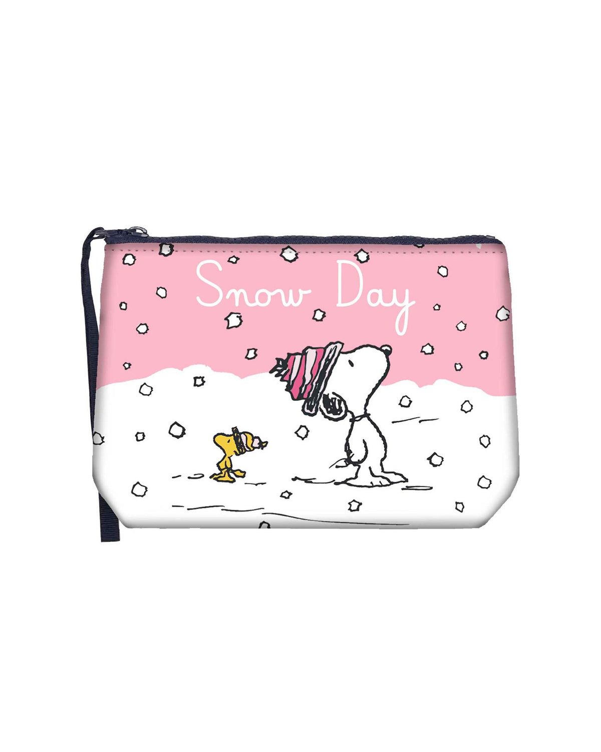 Pochette Aline Stampa Peanuts Snow Day Rosa ALI0002 02585M MC2 Saint Barth 