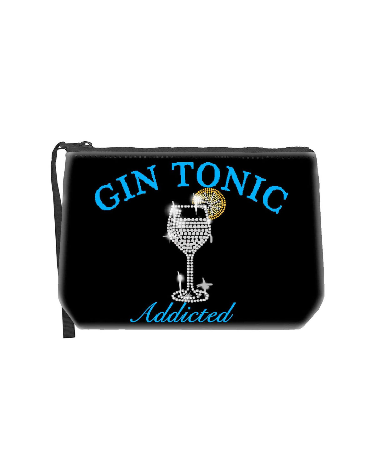 Pochette Aline Stampa Gin Tonic Addicted Nera ALI0002 04370M MC2 Saint Barth 
