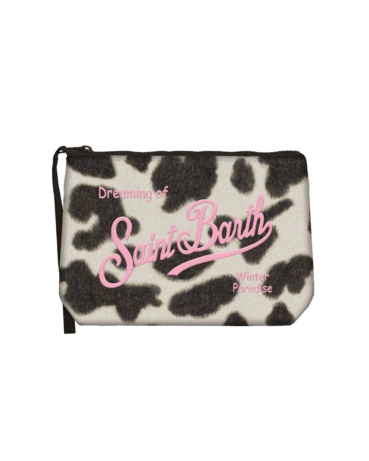 Pochette Aline Felt Stampa Mucca ALI0028 02377M MC2 Saint Barth 