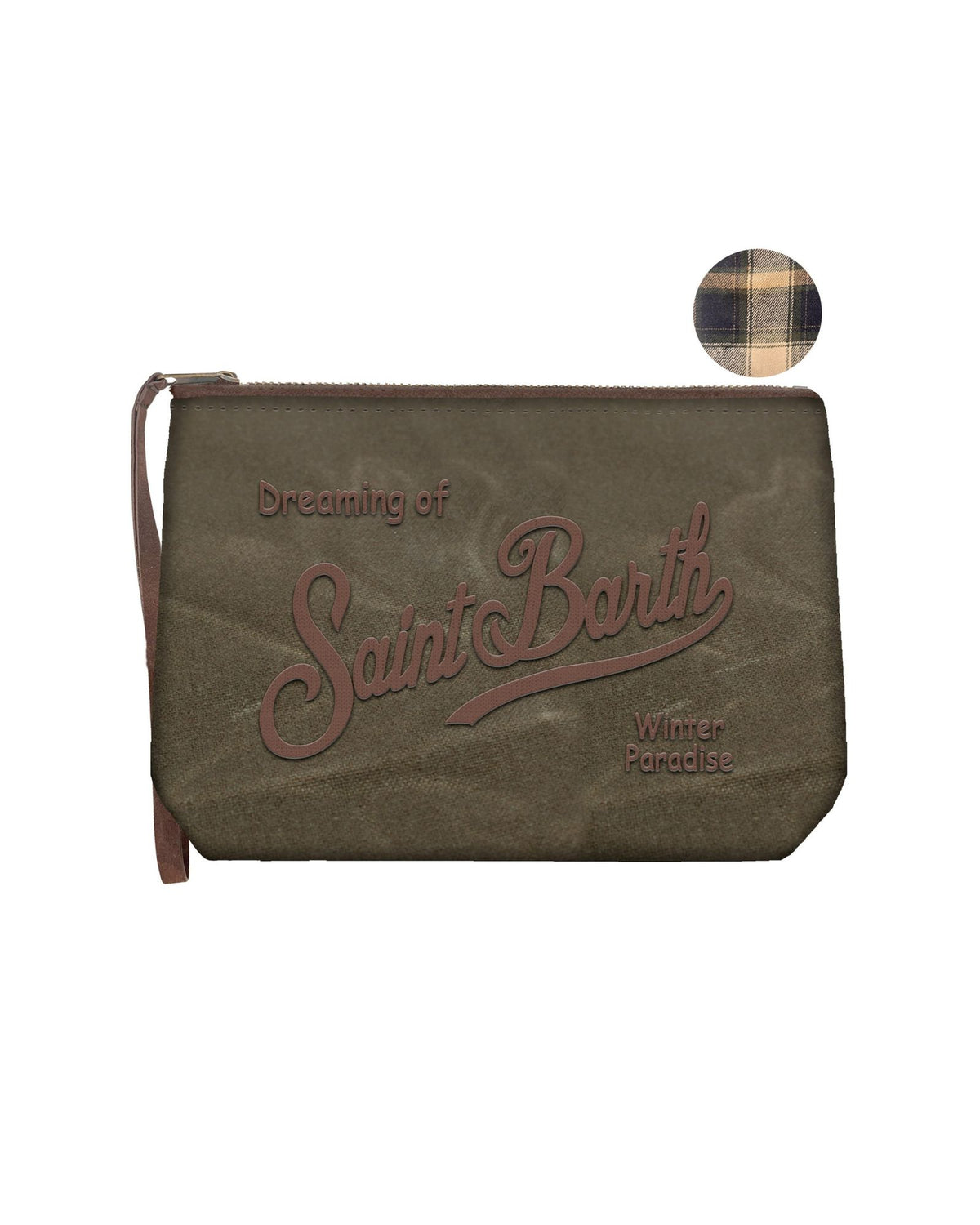 Pochette Aline Wax Verde Militare ALI0058 00131M MC2 Saint Barth 