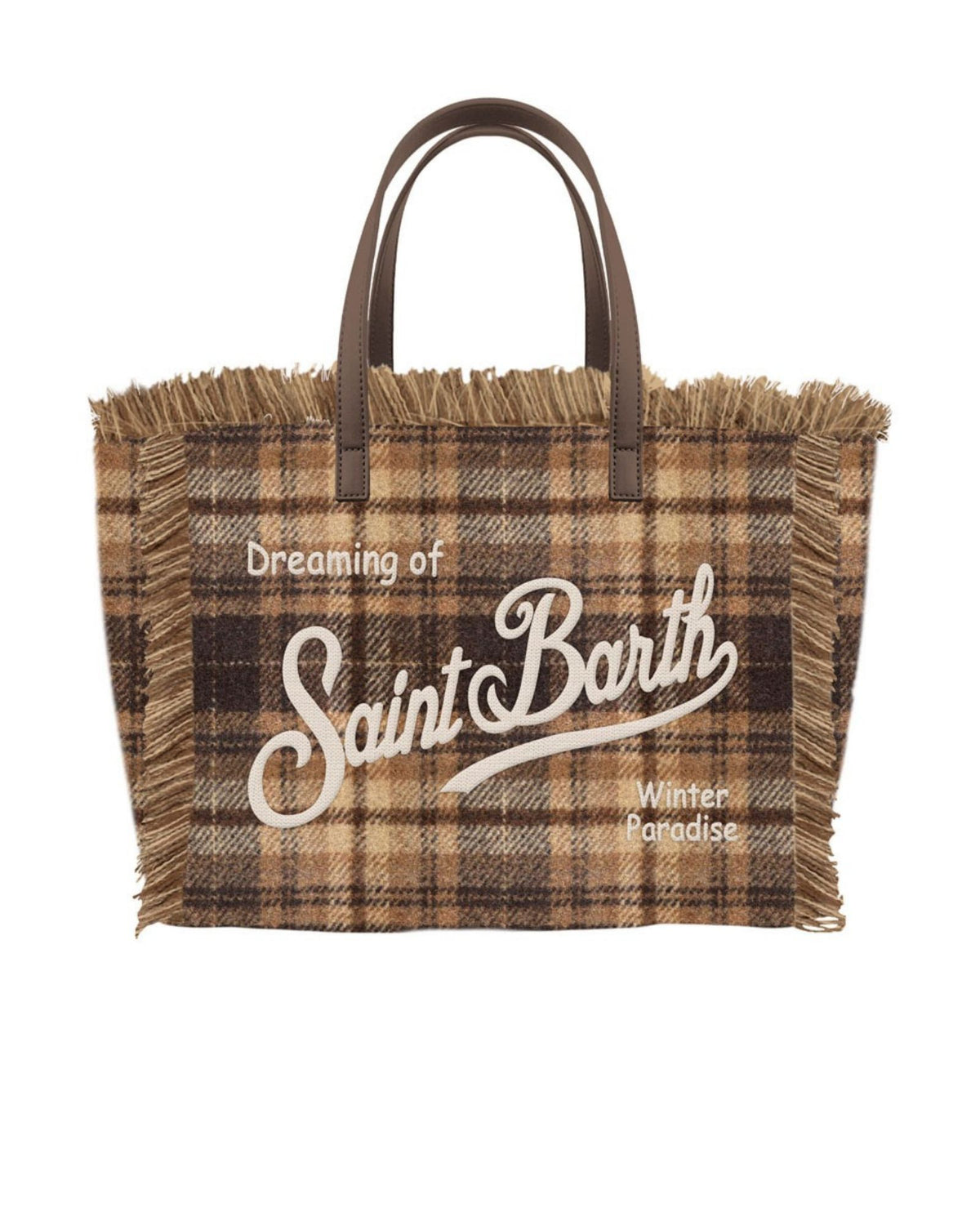 Borsa Colette Lana Motivo Tartan COL0045 00470M MC2 Saint Barth 