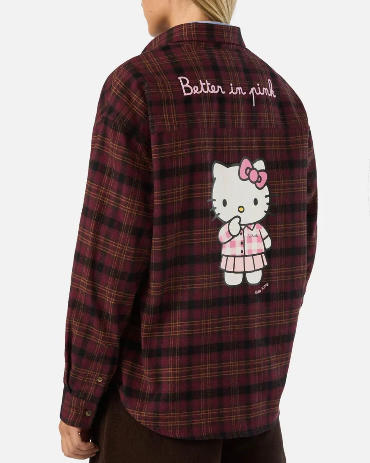 Camicia Lully Flannel Hello Kitty Tartan LLU0001 00335M MC2 Saint Barth 