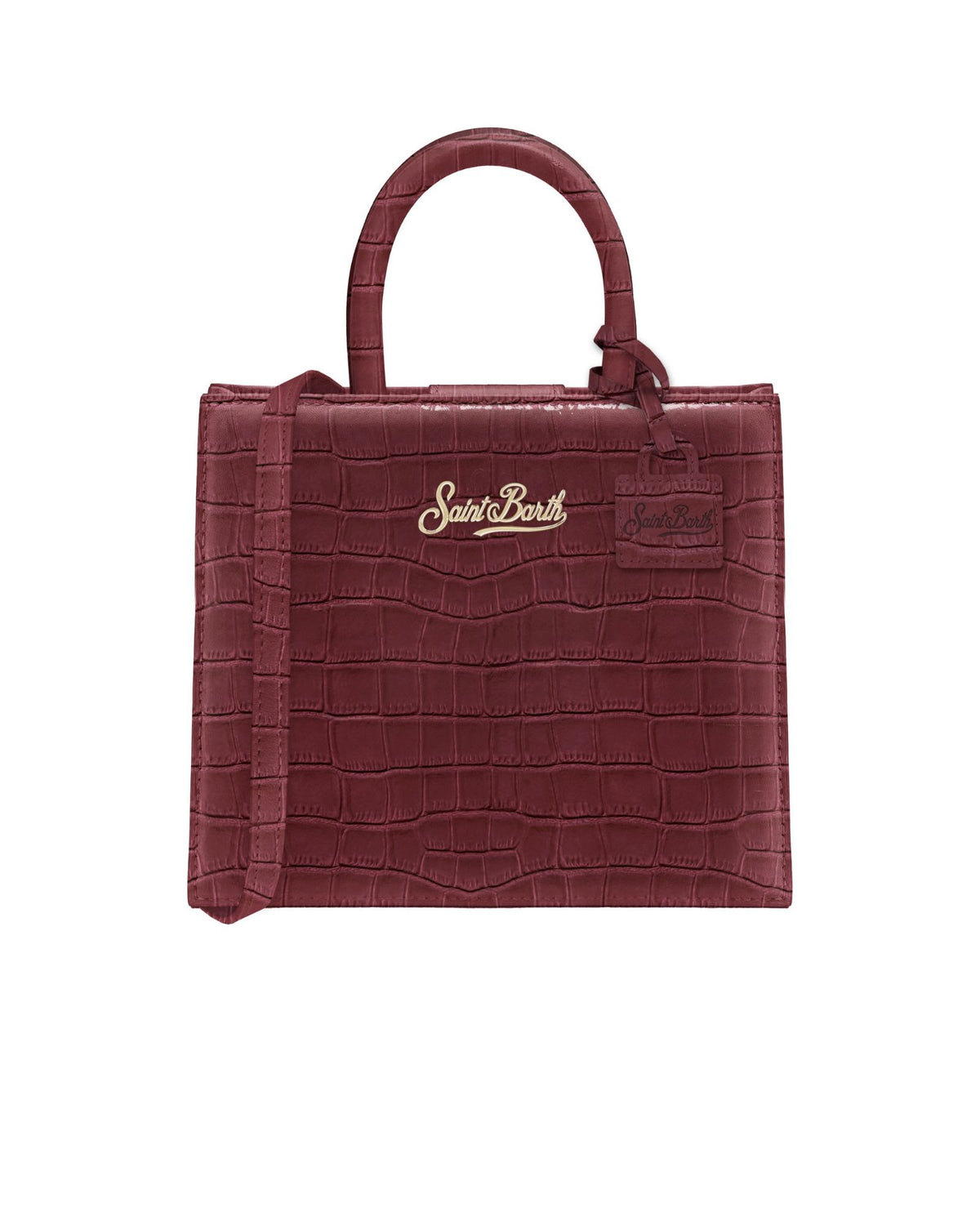 Borsa Mini Shop Bordeaux Stampa Cocco SHBM0002 00107M MC2 Saint Barth 
