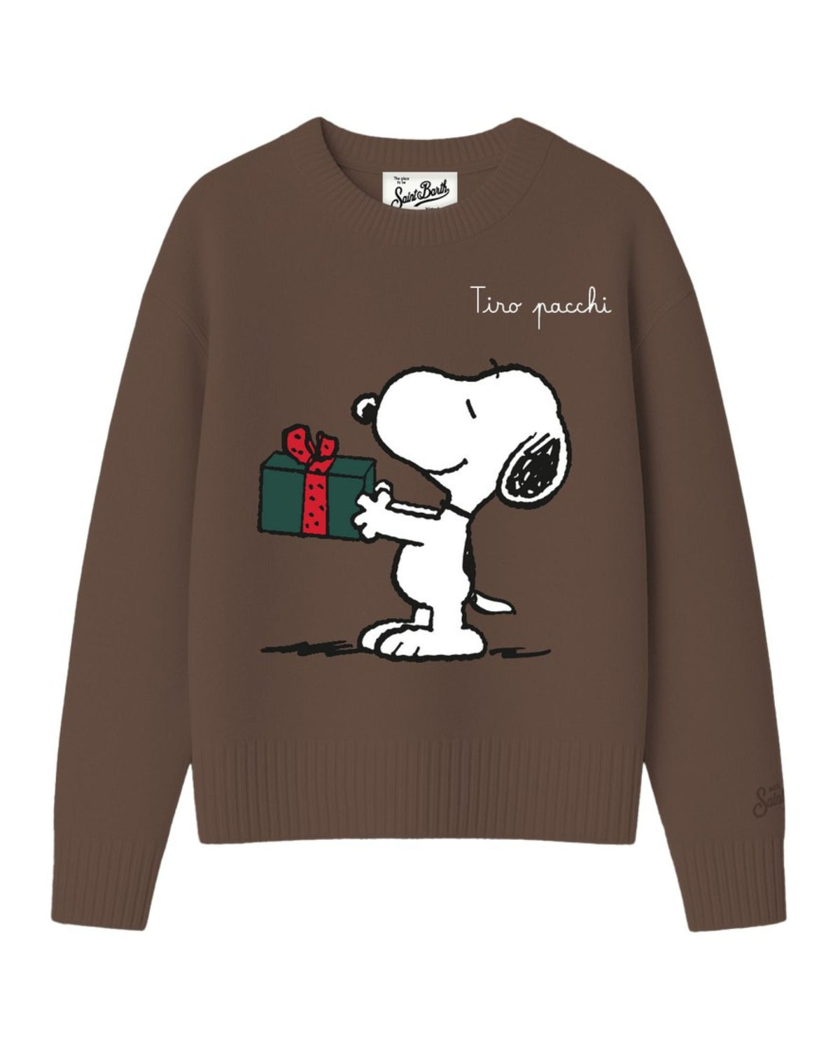 Maglia Tessa Snoopy Tira Pacchi Marrone TESS001 03032M MC2 Saint Barth 
