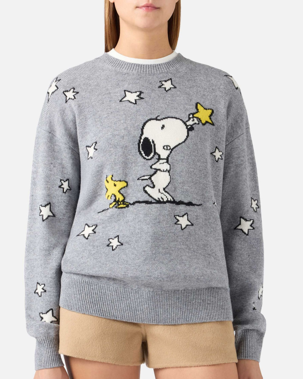 Maglia Tessa Grigia Snoopy TESS004 00332M MC2 Saint Barth 