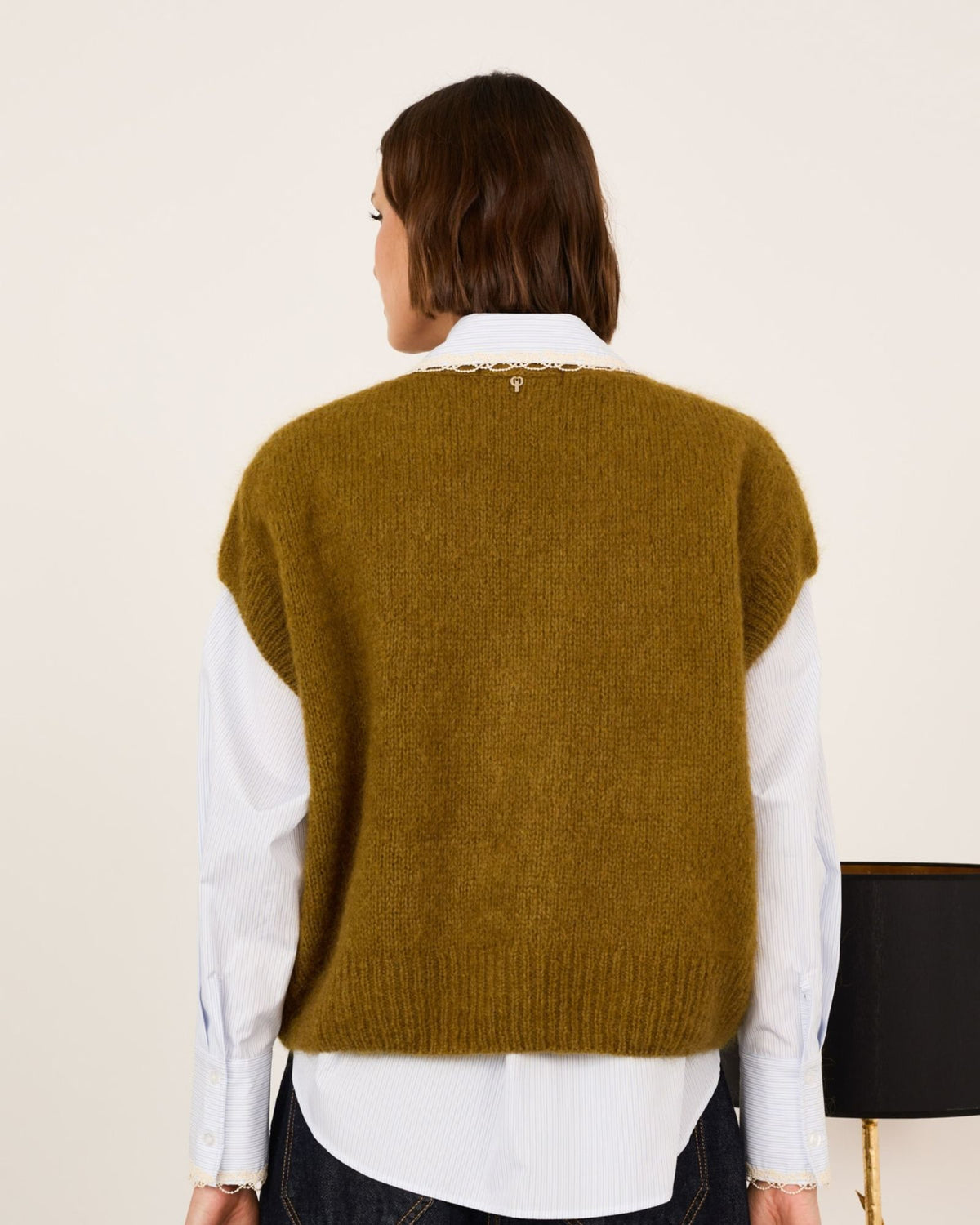 Cardigan Mohair Piombo C03L0036 PI Philia Loft 