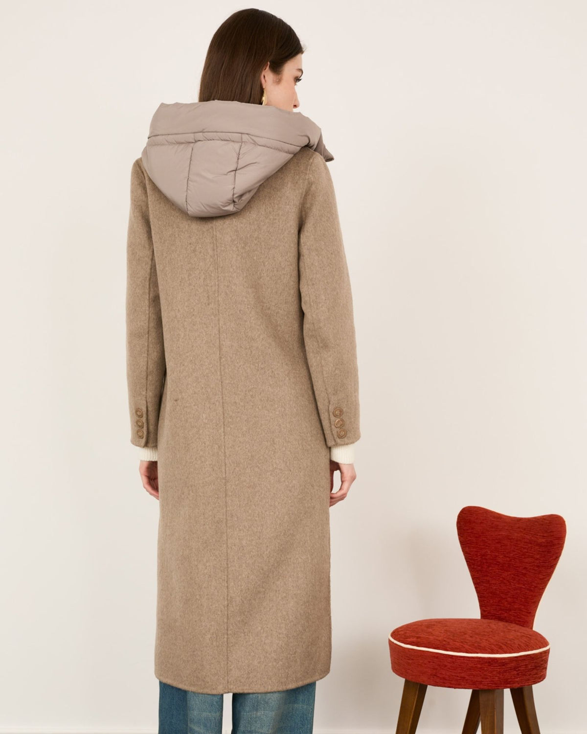 Cappotto Piumino Tortora C03T0114 TO Philia Loft 