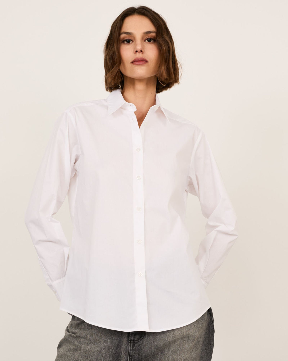 Camicia Cotone Bianco M03E0002 BI Philia Loft 