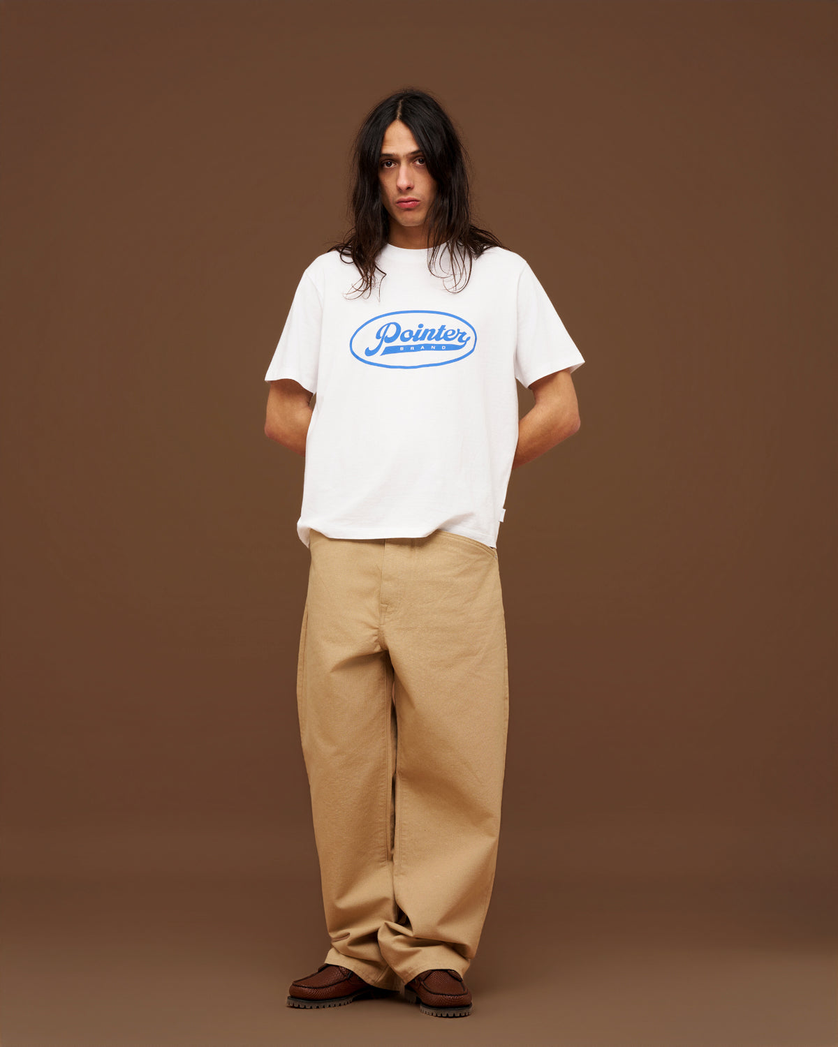 T-shirt Pointer Script Ts Ss White I037675 1008 Pointer Brand 