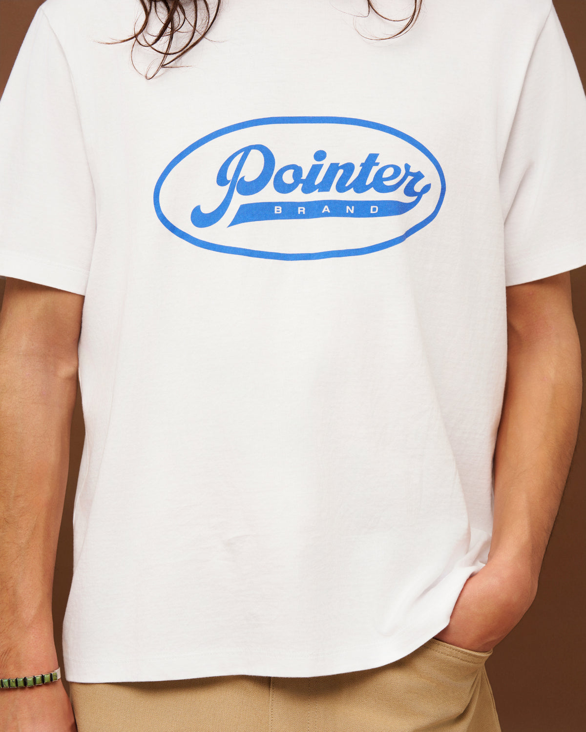 T-shirt Pointer Script Ts Ss White I037675 1008 Pointer Brand 