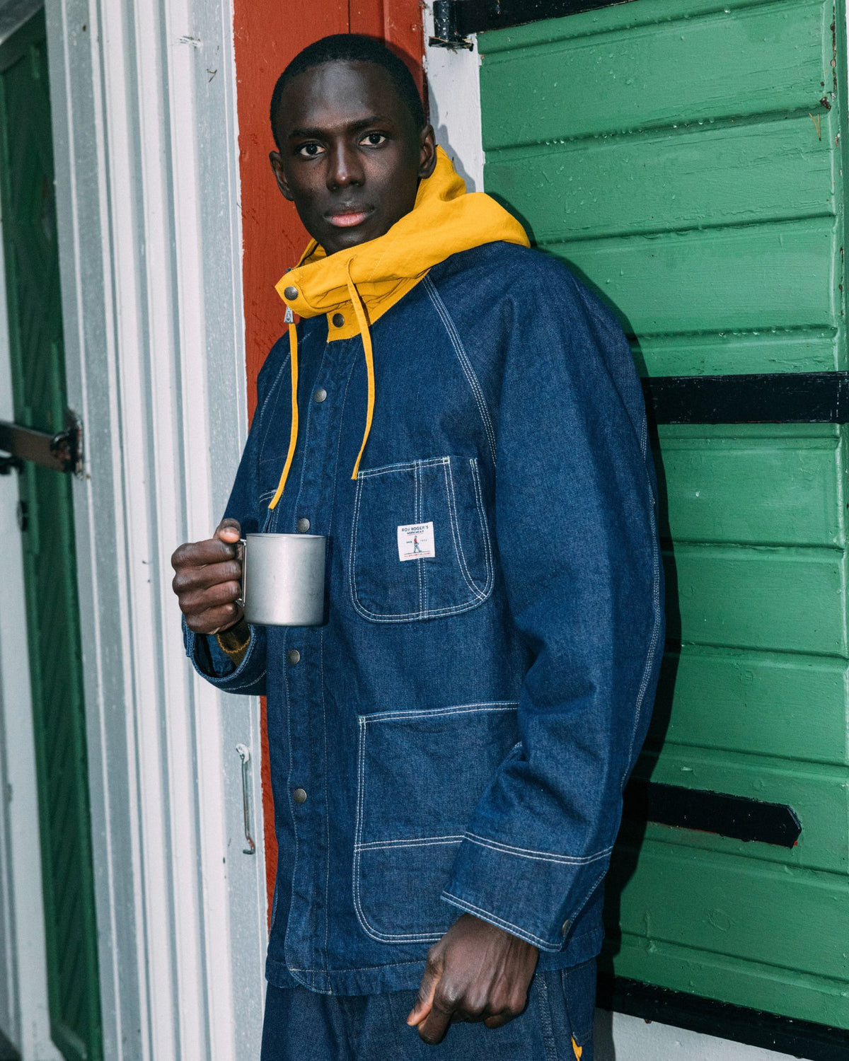 Giacc Chore Hood Denim RRW071 C0999 Roy Roger's Workwear 