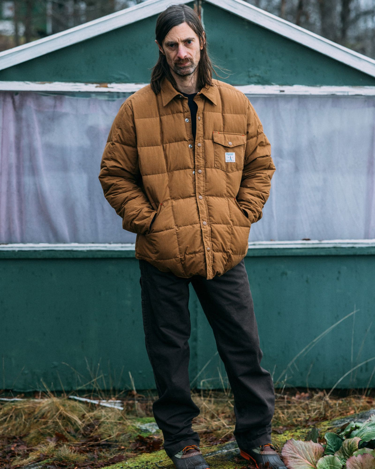 Piumino Overshirt Padded Rust RRW080 C0273 Roy Roger's Workwear 