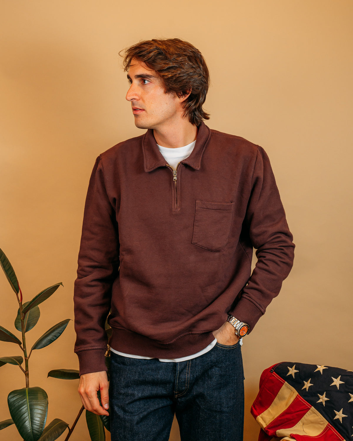 Felpa Baltic Bordeaux F5442 BO Seadog 