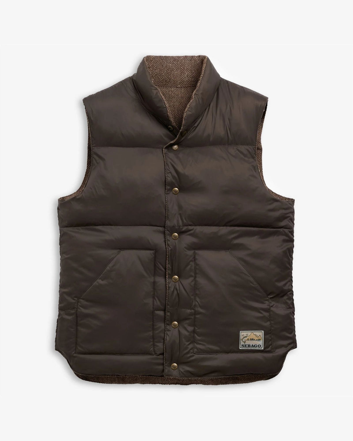 Gilet Weeb Herringbone Beige-Brown 72123NW A01 Sebago 
