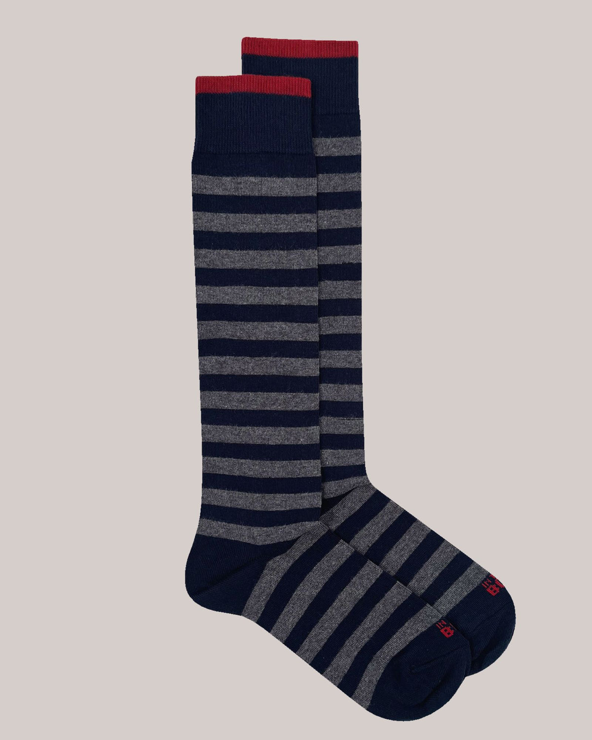 Calze Stripe Rugby Blu-Grigio Scuro FW017 0017 Sox in the Box 