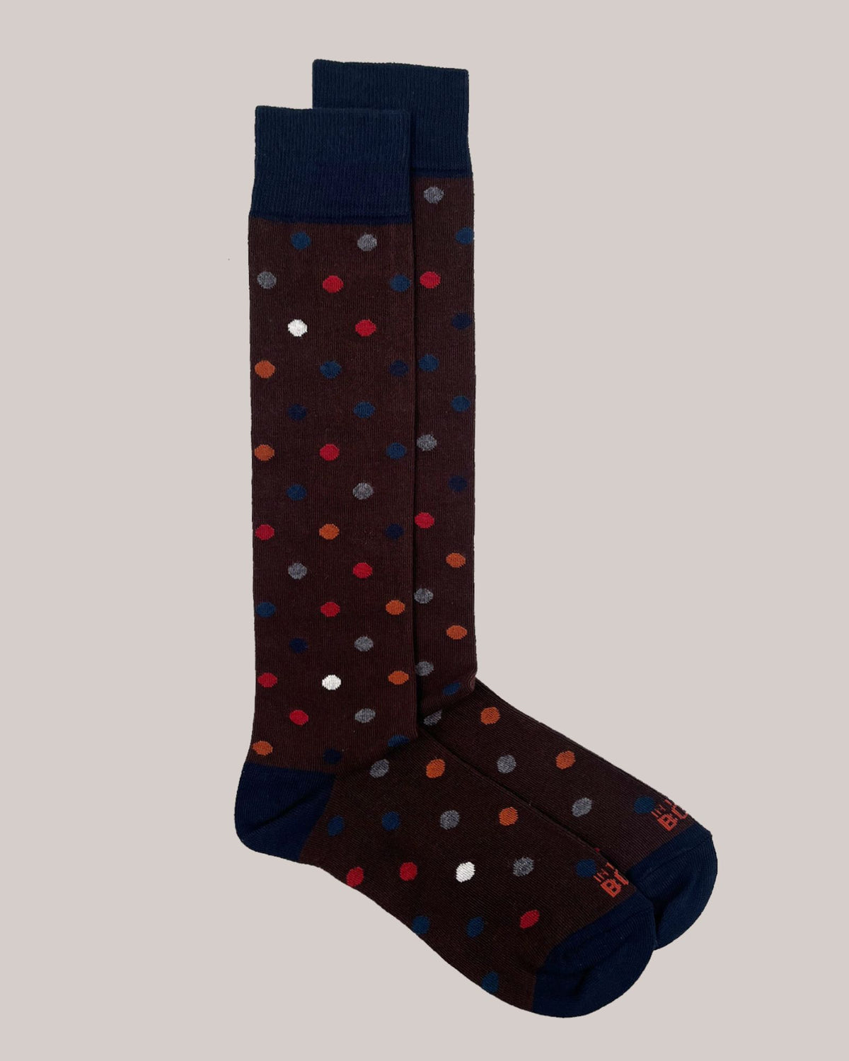 Calze Pois Marrone FW019 0115 Sox in the Box 
