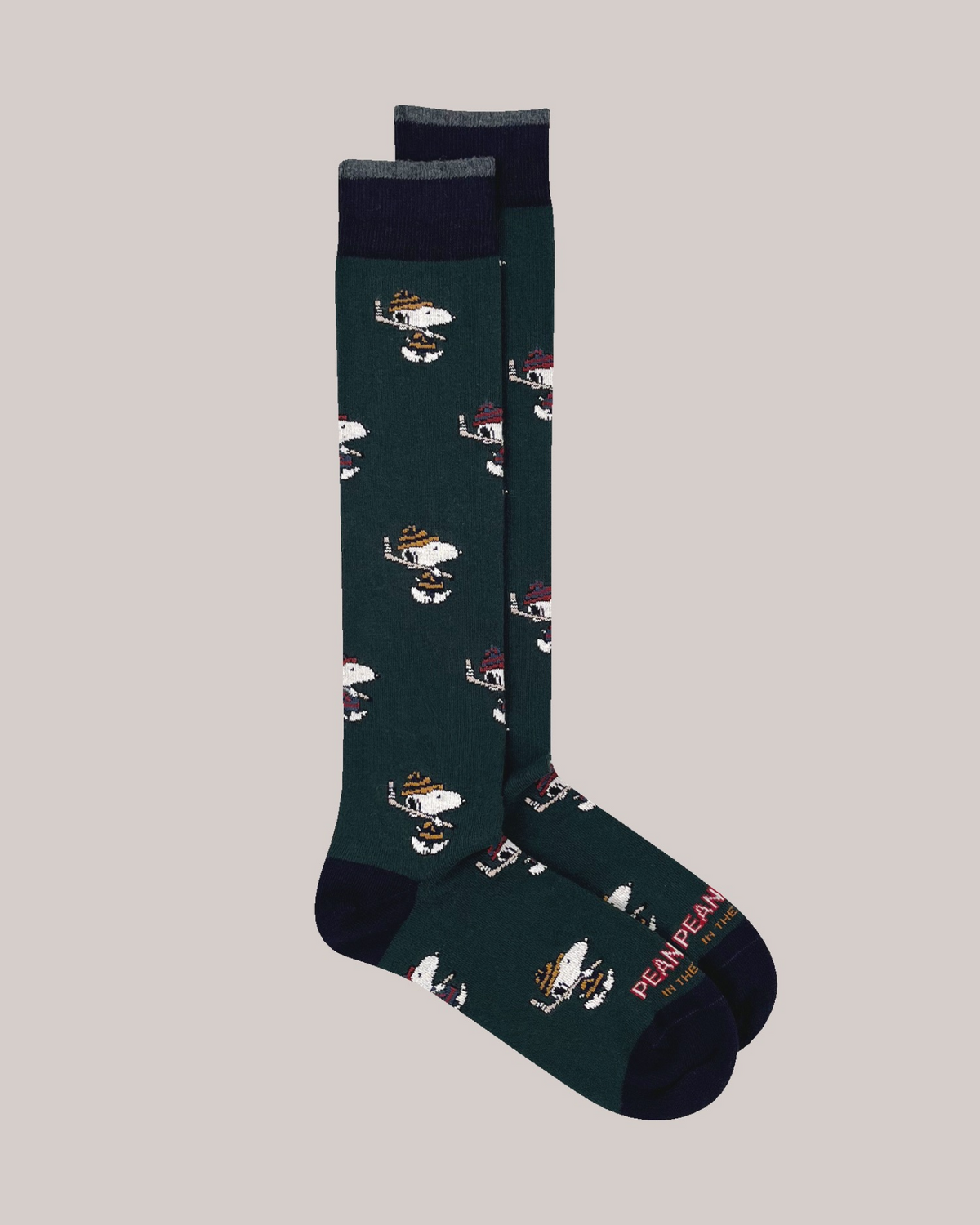 Calze Snoopy Hookey Verde Scuro FW037 0007 Sox in the Box 