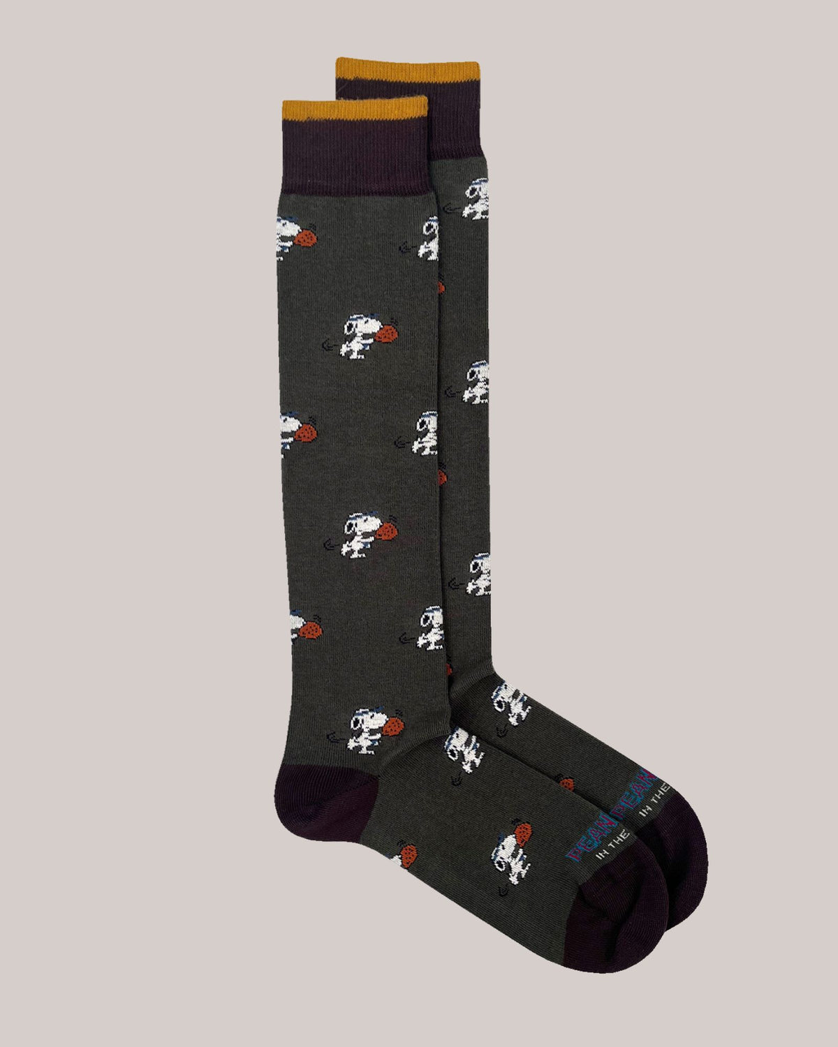 Calze Snoopy Paddle Verde Militare FW039 0031 Sox in the Box 
