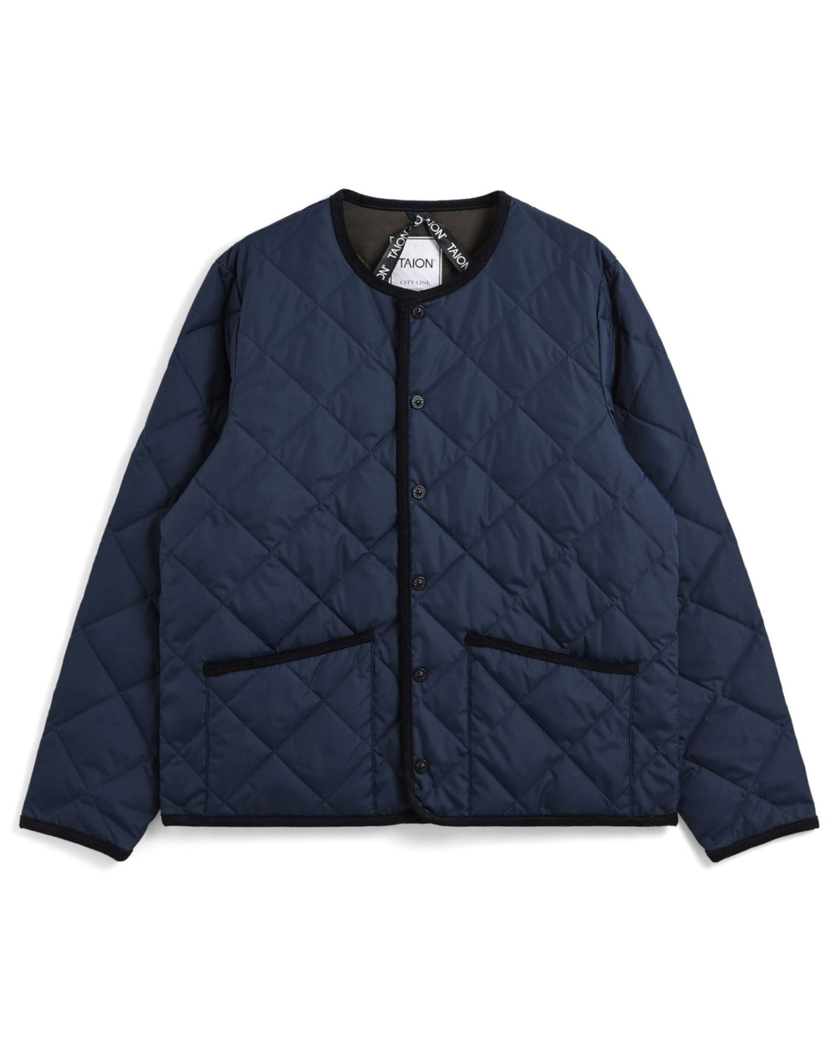Giacca Piping Crew Neck Navy 104CI-RL NA Taion 